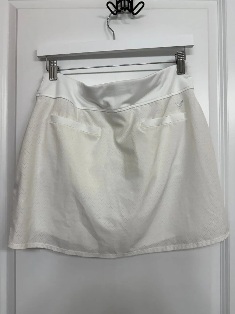 Callaway White Perforated Golf Tennis Skort Built-In Shorts Women’s M